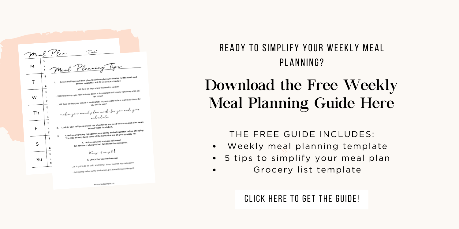 Weekly Meal Planning Guide